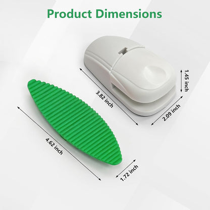 Plastic Document Holder for Typing, Portable Paper Stand with Non-Slip Base for A4 Paper, Compact Reading Clip Holder for Office Desk, Computer, Bank - White