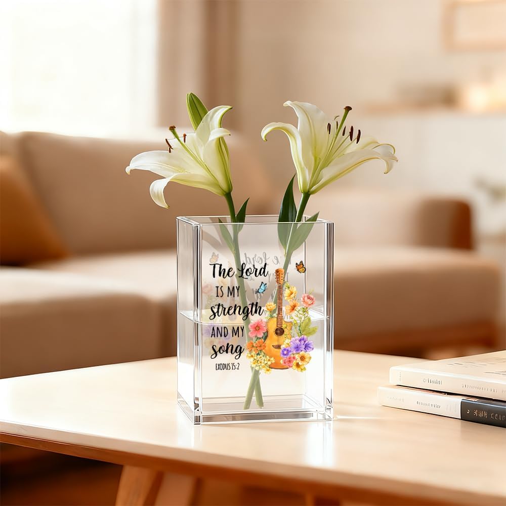Just Breathe Acrylic Cosmetic Organizer Pen Holder, Anxiety Relaxing Acrylic Desk Holder Cup for Pen Pencil, Dandelion Desk Organizer, Mental Health Office Gifts for Coworker Leader Friend