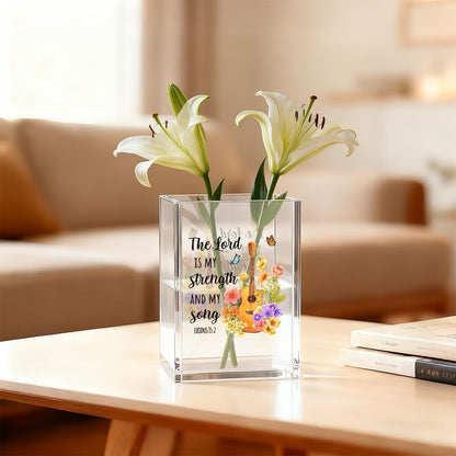 Just Breathe Acrylic Cosmetic Organizer Pen Holder, Anxiety Relaxing Acrylic Desk Holder Cup for Pen Pencil, Dandelion Desk Organizer, Mental Health Office Gifts for Coworker Leader Friend