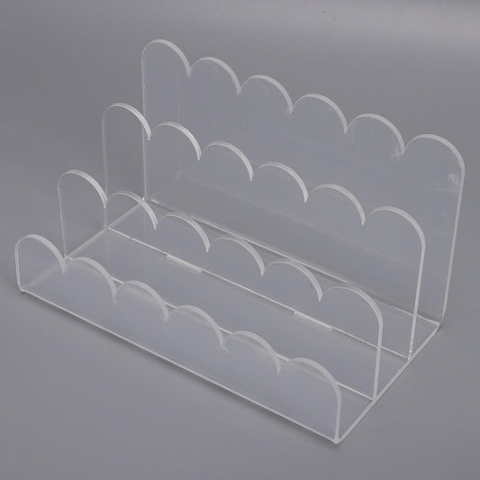 Generic Mail Organizer for Desk, 3 Compartment Acrylic Desktop File Sorter, Multifunctional Document Storage Clear Letter Tray Holder for Home Office Bills Envelopes Papers