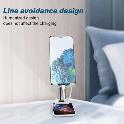 Desk Cell Phone Stand - Adjustable Angle-iPad Holder, Universal Compatible Phone Holder for Desk
