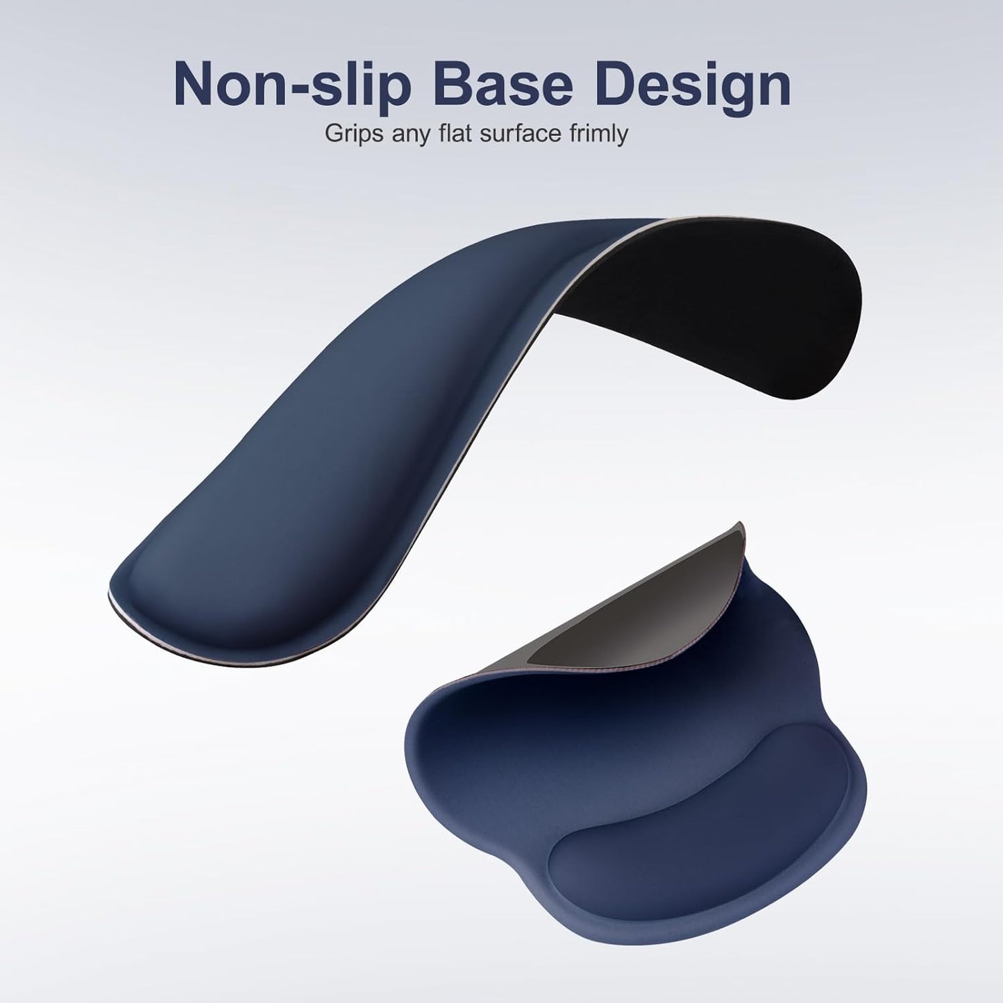 MOSISO Wrist Rest Support for Mouse Pad&Keyboard Set, Streamline Ergonomic Mousepad&Coaster Non-Slip Base Home/Office Pain Relief&Easy Typing Pad with Soft Cloth&Silicone Lining, Antique Green
