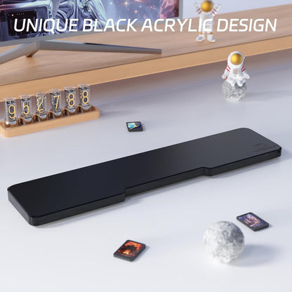 SELORSS Acrylic Keyboard Wrist Rest 98-Key Mechanical Keyboards Ergonomic Palm Rest for Computer Keyboard,Anti-Slip Base,Wrist Pad for Laptop,Office & Home-Easy Typing