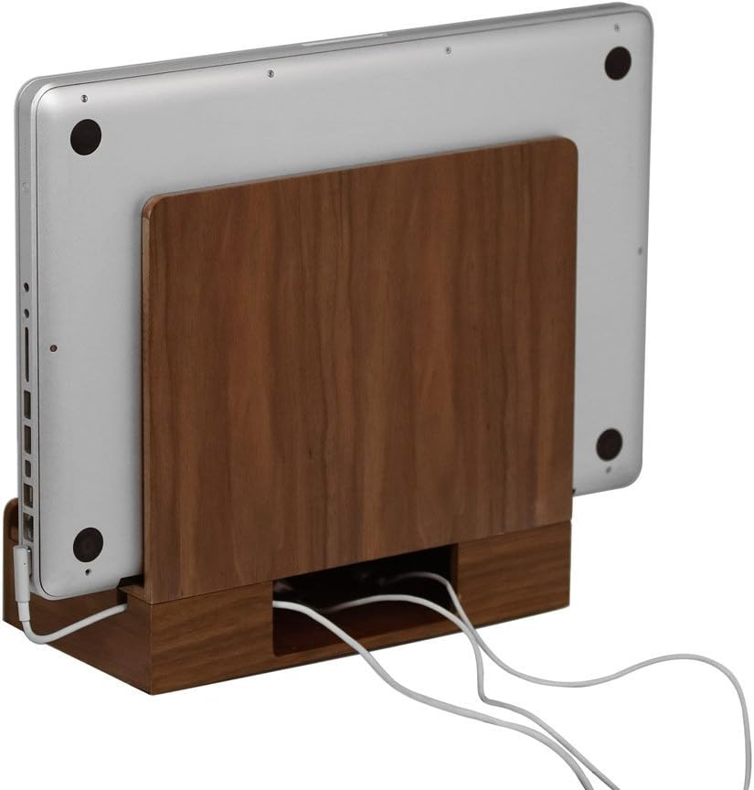 Great Useful Stuff G.U.S. Multi-Device Charging Station Dock & Organizer - Multiple Finishes Available. for Laptops, Tablets, and Phones - Strong Build, Eco-Friendly Bamboo