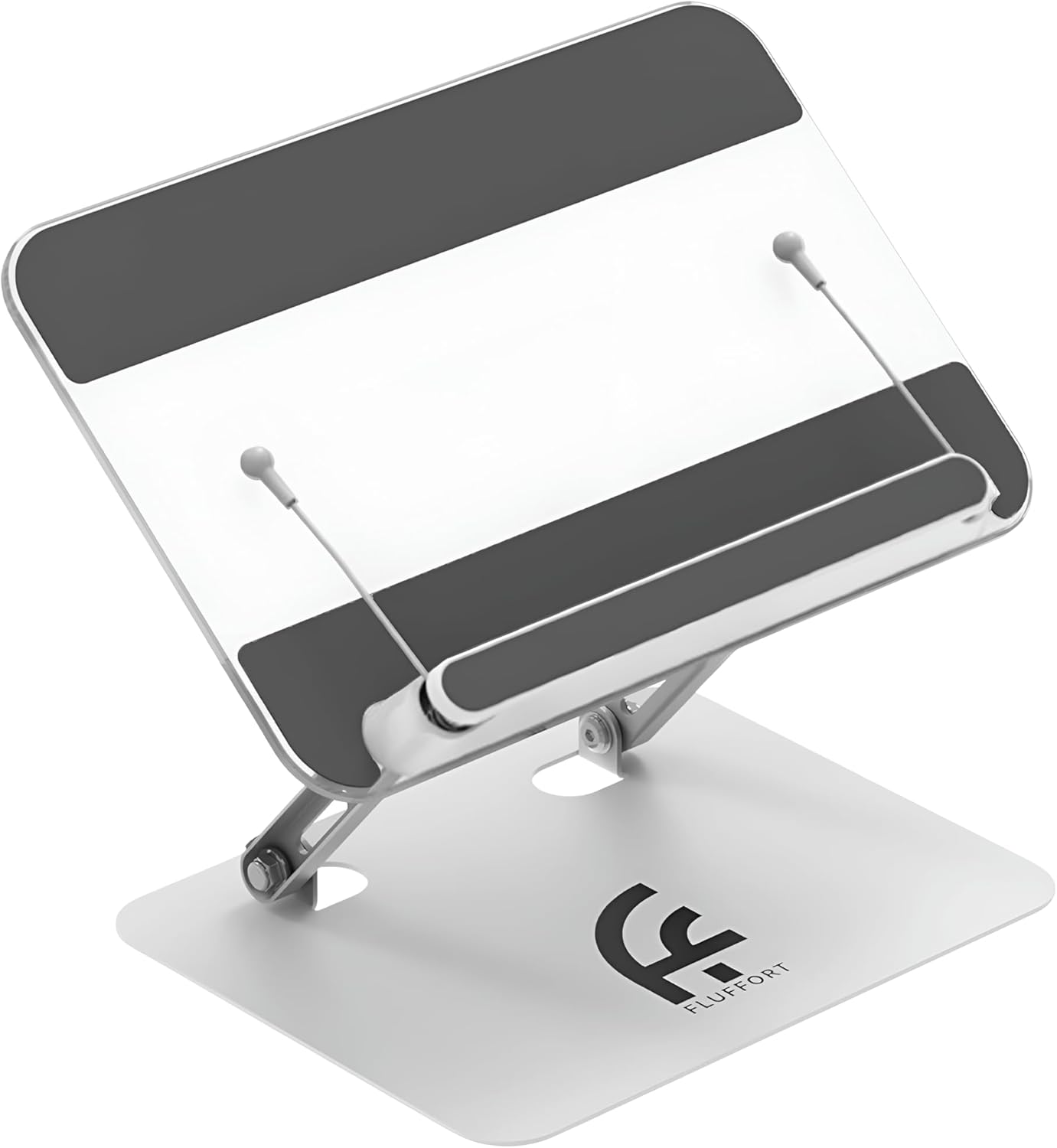 Amazon BESIGN Acrylic Book Stand for Reading, Adjustable Holder with Rotating Base & Page Clips, Foldable Desktop Stand for Textbooks, Cookbooks, Laptops, Tablets, Music Sheets, Recipes
