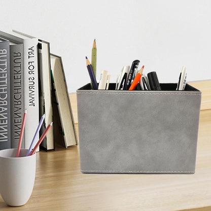 Pen Holder for Desk Pencil Organizer Cute Cup Holders Aesthetic (Black, 3.94" x3.15" x3.15")