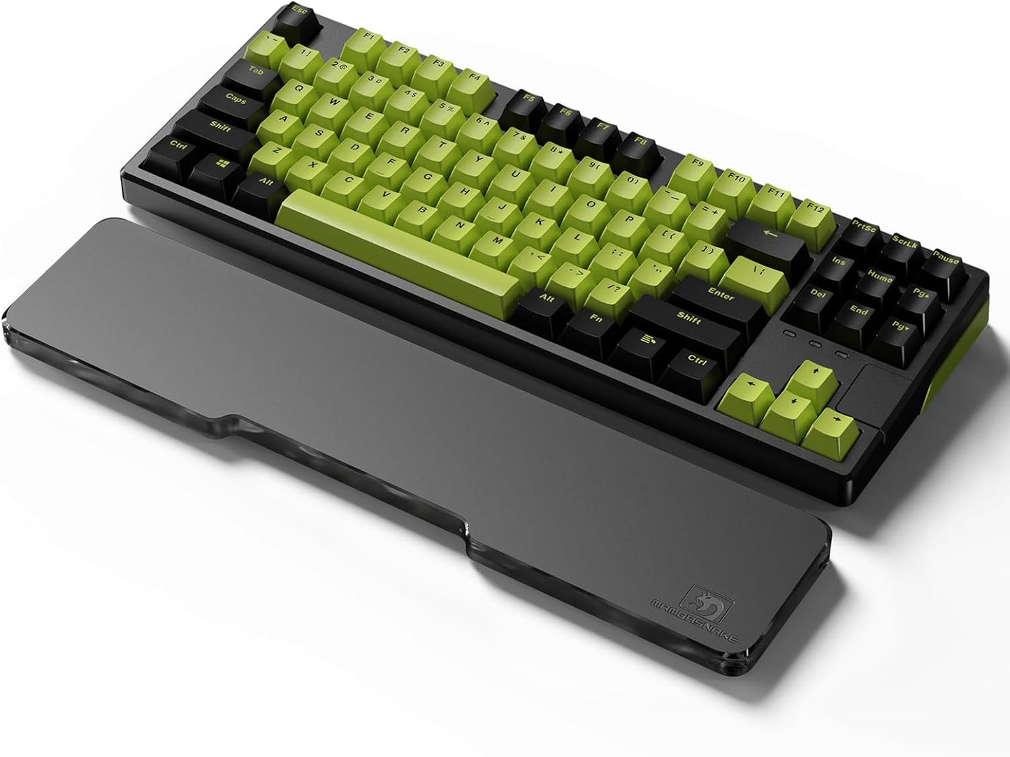 SELORSS Acrylic Keyboard Wrist Rest 98-Key Mechanical Keyboards Ergonomic Palm Rest for Computer Keyboard,Anti-Slip Base,Wrist Pad for Laptop,Office & Home-Easy Typing