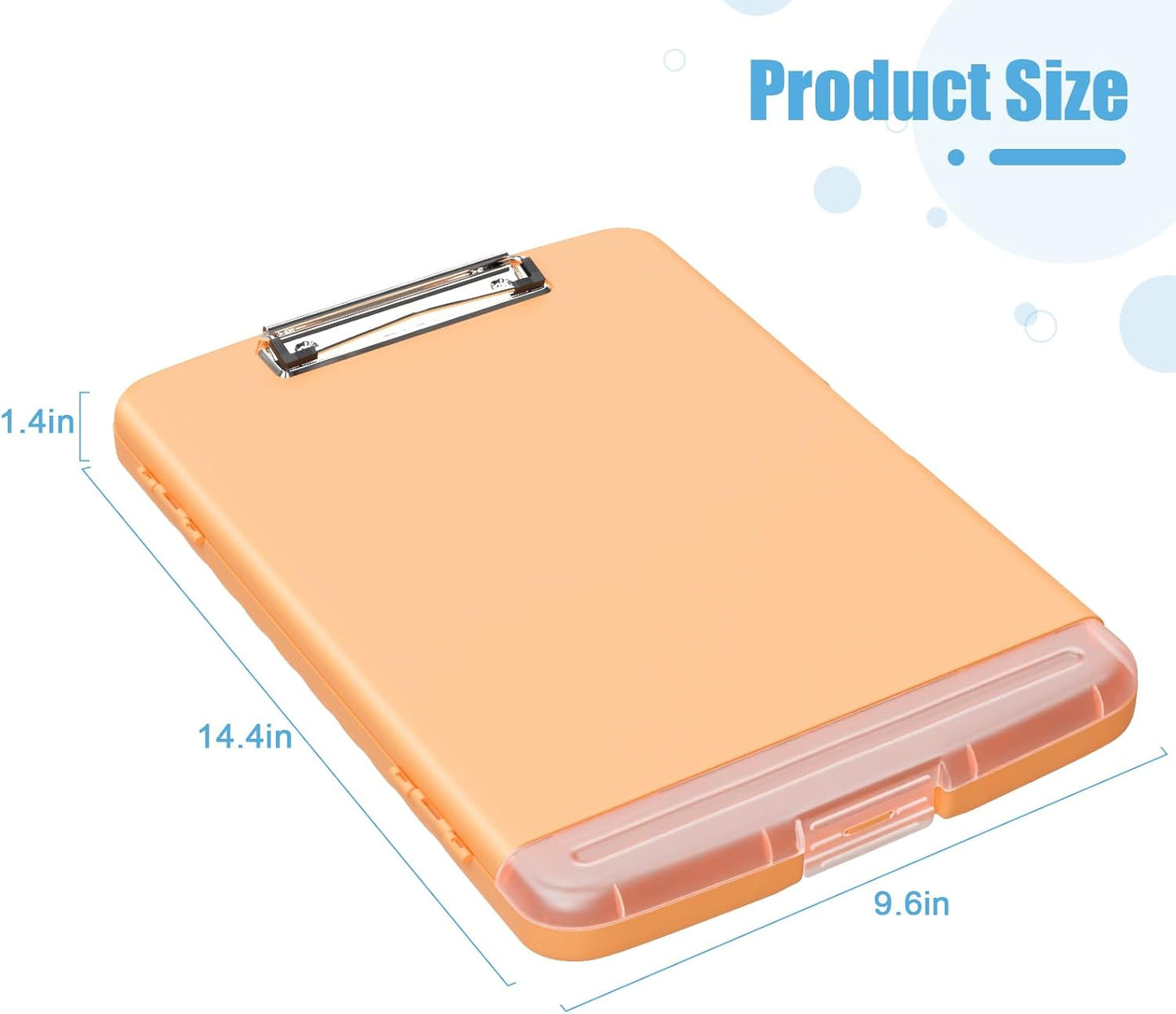 Hongri Clipboard with Storage with Pen Holder, Folder Nursing Clip Board 8.5 x 11 Foilo-Side Opening, High Capacity, Light Weight for Teachers, Classroom. Size 14 x 9.6 x 1.2 in(Pink)