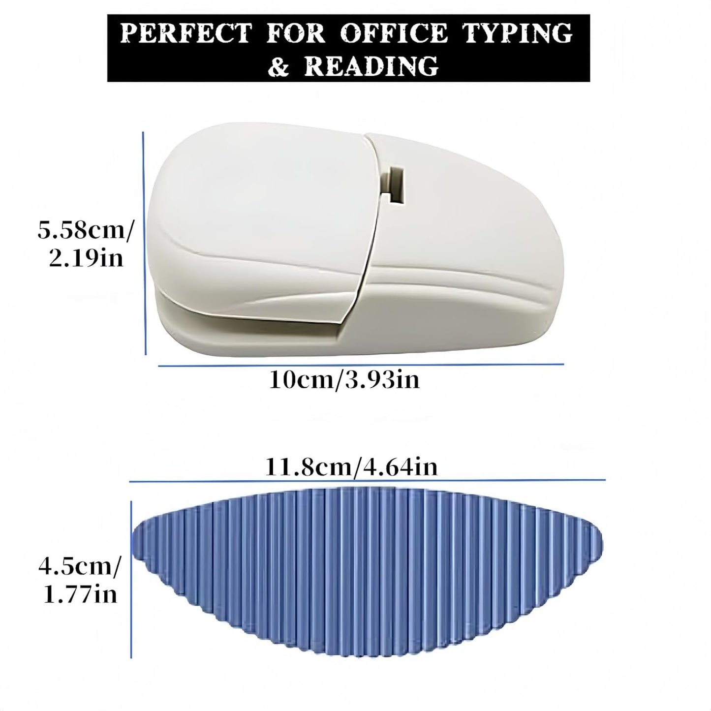 Document Holder for Typing,Portable Paper Stand with Non-Slip Base for A4 Paper,Compact Reading Clip Holder for Office Typing Reading