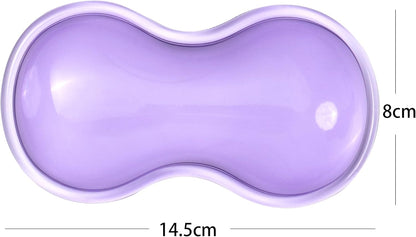 Clear Gel Wrist Rest for Keyboard and Mouse, Green Silicone Mouse Wrist Rest Set, Cute Ergonomic Wrist Rest for Keyboard 60%/75%(Green)