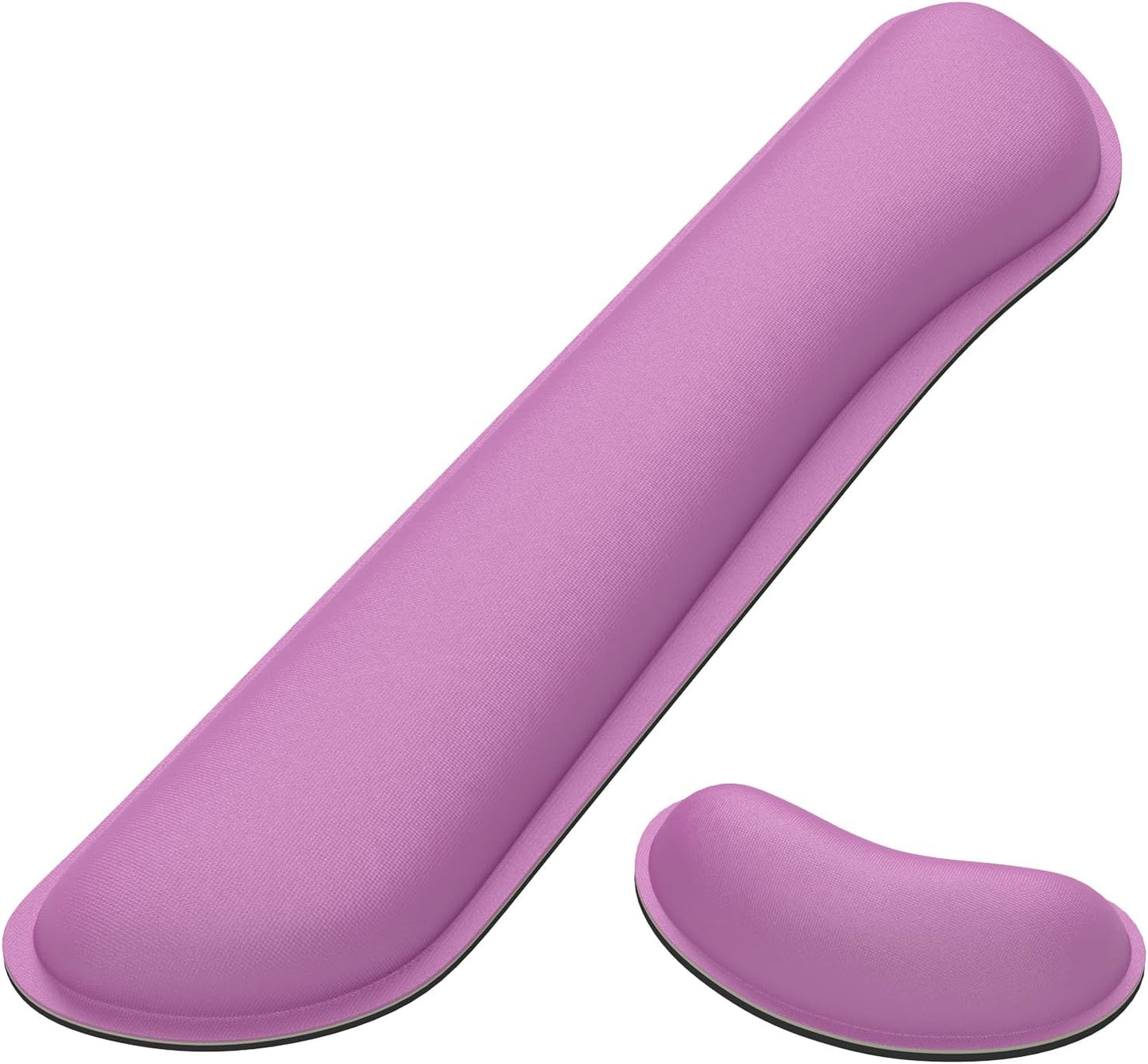 Dapesuom Enlarge Keyboard Wrist Rest, Cute Memory Foam Keyboard Wrist Cushion for Computer Desk Mats Support, Typing Pain Relief Ergonomic Mouse Pad Rests with Non-Slip Base for Gaming, Laptop, Purple