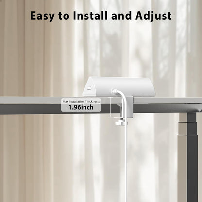 Jgstkcity Desk Clamp Power Strip,20W Fast Charging Station,Surge Protector Nightstand Edge Mount,1875W Extension Cord with Multiple Outlets,2 USB-C,2 USB-A,for Home Office (Black, 6 FT)