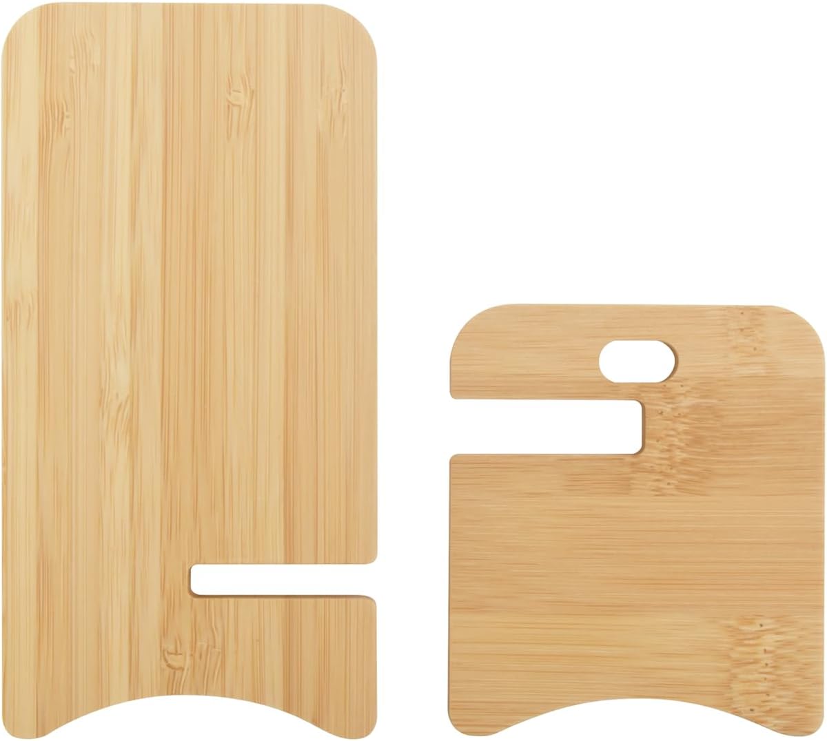 Solid Wood Phone Stand, Desktop Wooden Phone Stand, Simple Phone Holder, Compatible with All Phones (Walnut Wood)