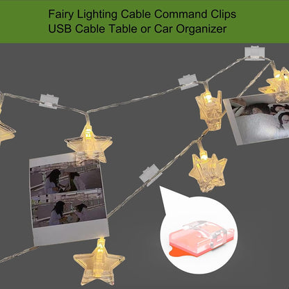 ATB- 100 Pack LED Strip Light Mounting Brackets, Self-Adhesive & Screw-in Dual Installation, LED Clips for 8-10mm (0.31-0.39in) Width, Height <2.8mm (0.11in) Indoor Strip Lights, Include 102 Screws