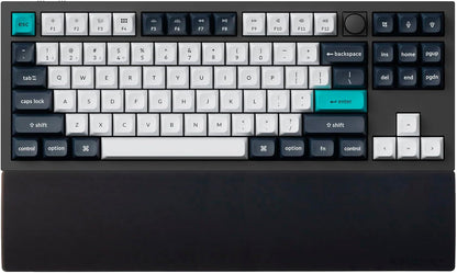 Ergonomic Silicone Wrist Rest for Keychron K8 / K8 Pro / K8 Max / K8 HE/ C1 / C1 Pro / L4, 14.09" Honeycomb Non-Slip Palm Rest, 80% TKL Mechanical Keyboards Support with Typing Pain Relief