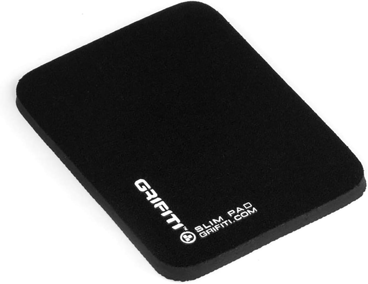 GRIFITI Slim Wrist Pad 17" x 4" x 0.25" Wrists Rest Pads for Standard Computer Keyboards - Ergonomic Keyboard Support Accessories & Carpal Tunnel Resting Hand Rests (Black Poly Nylon Surface)