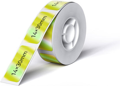 NIIMBOT Thermal Transfer Cable Labels 0.49" x 4.29", Only for N1(B18) Label Maker, PET Material, Waterproof and High-Temperature Resistance, Long Storage Time, 1 Roll of 60, Yellow