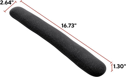 STAPLES Beaded Keyboard Wrist Rest, Ergonomic Non‑Slip Support Cushion for Comfortable Typing, Durable Bead‑Filled Design in Black/Gray