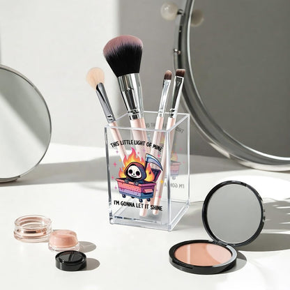 Everything is Figureoutable Acrylic Cosmetic Pencil Pen Holder Cup, Emotional Dumpster Fire Pencil Pen Holder Cup, Therapy Gifts, Mental Health Gifts for Women Colleague Boss Teacher