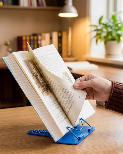 Reading Holder and Sturdy Document Support for Textbooks, Tablets, and Music Books with Page Clips DJA224-01