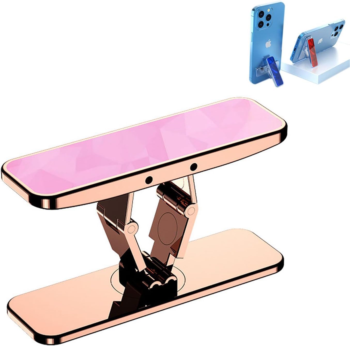 Phone Kickstand,Cell Phone Stand，Vertical and Horizontal Stand,360° rotatable,Works for iPhone 16/16 Plus/16 Pro/16 Pro Max, iPhone 15/14/13 Series, Samsung, and More(Black)