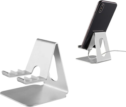 Foldable Phone Stand for Desk | Six Position Adjustable Folding Bracket for Cell Phone | Black Cellphone Holder for Desk & Smartphone Stand | Cellphone & Accessories for Men & Women