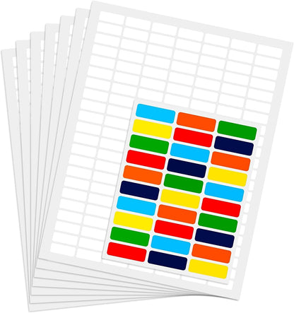 White Rectangular Labels + Bonus Color Labels - Value Pack - 1138 Pack