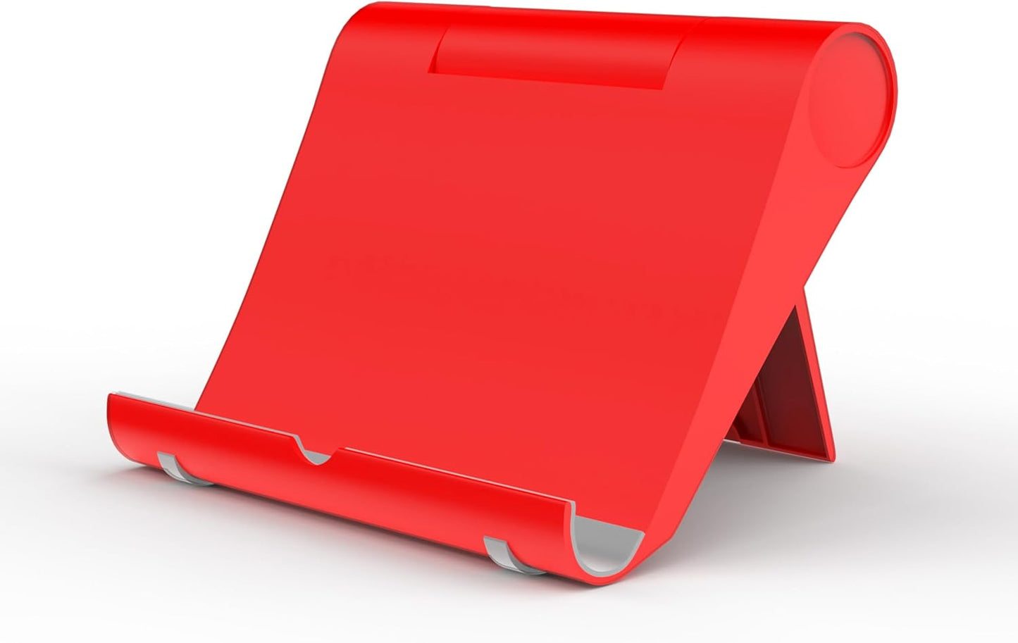 Cell Phone Stand for Desk, Foldable and Adjustable Multi-Angle Holder Dock, Universal Compatibility for Most Phone and Tablet, Portable and Sturdy Design for Office and Home (Pink)