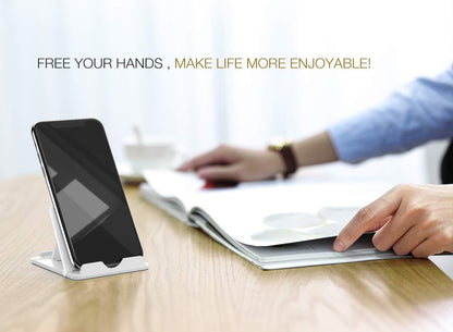 MoKo 2PCS Phone/Tablet Stand, Desktop Holder for 4-11" Device, Fit with iPhone 17/17 Air/17 Pro/17 Pro Max, iPhone 16/Pro/Pro Max/Plus, iPhone 15/Pro/Pro Max/Plus, iPhone 14/Pro/Pro Max/Plus
