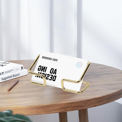 Phone Stand for Desk, Sturdy Metal Gold-Plated Phone Stand for Office Desk, Hands-Free Phone Charging Holder for Phone Calling and Watching Videos