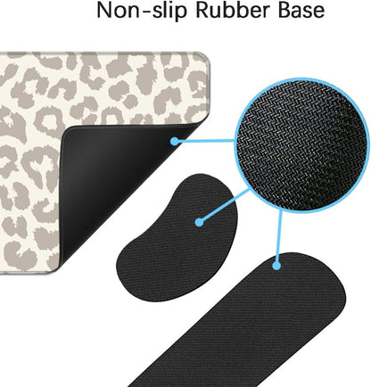 MIBITRI Keyboard Mouse Pad Set, Extended Gaming Mouse Pad+Ergonomics Keyboard Wrist Rest Support, Memory Foam, Easy Typing Pain Relief, 4Pcs XXL Ultra Thick Desk Mat, Enchanted Bookshelf
