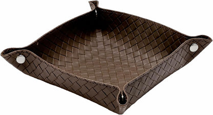 UnionBasic Medium Valet Tray, Jewelry Tray for Rings Watches Earrings, Entryway Catchall Caddy for Coins Keys Change, Nightstand Bedside Valet Holder, Trays for Electronic Gadgets, Candy Pink Plus - Colors A