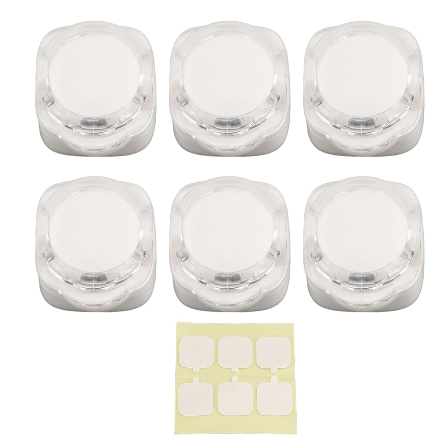 6 Pcs Magnetic Cable Organizer, Desk Cable Keeper Cord Clip Holder with Traceless Tape Magnetic Clip Design 7.5mm Cable Slot (White)