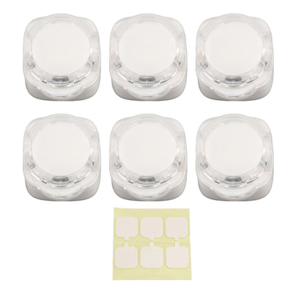 6 Pcs Magnetic Cable Organizer, Desk Cable Keeper Cord Clip Holder with Traceless Tape Magnetic Clip Design 7.5mm Cable Slot (White)