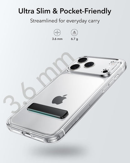 ESR Boost Phone Kickstand, Vertical and Horizontal Stand, Adjustable Angle, Compatible with iPhone Air 17 Pro Max, iPhone 17e/16/15/14/13/12, Samsung Galaxy S26/S25/S24/S23 Series, Google, Black