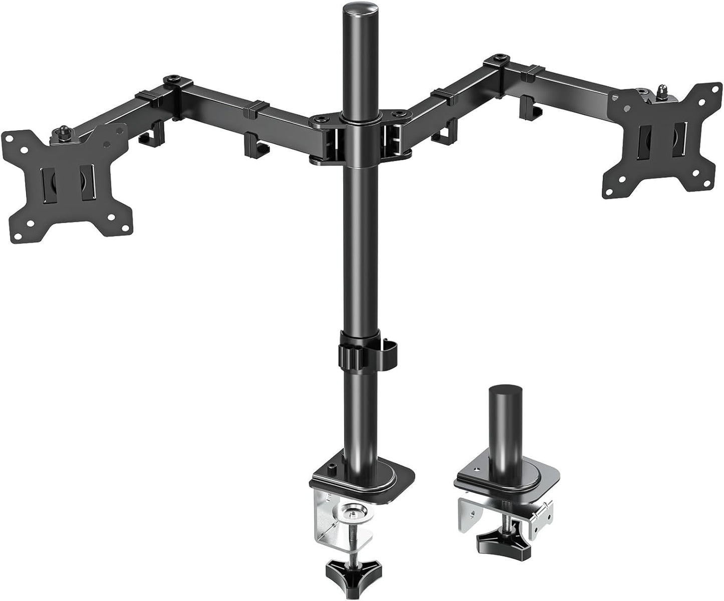MOUNT PRO Single Monitor Stands Fits 13-32 inch/17.6 lbs Screen, Free-Standing Computer Monitor Mount for Desk, Display Standing with Adjustable Height/Tilt/Swivel/Rotation, VESA 75x75 100x100