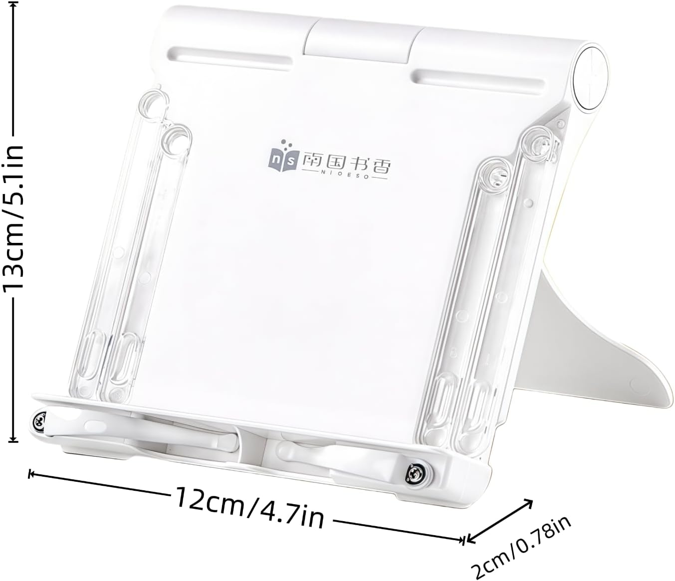 Travel Mini Book Holders for Reading Hands Free - Portable and Adjustable Book Stand for Reading, Two-in-one (Book + Tablet Stand) - Essential for Students/Professionals/Reading Enthusiasts