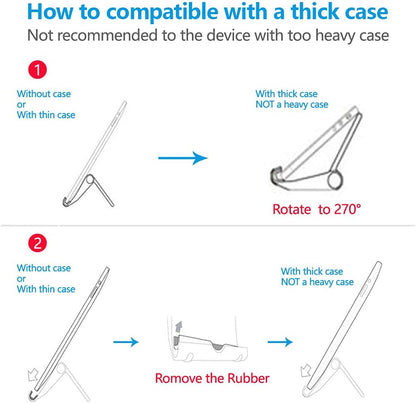 VOVIGGOL Cell Phone Stand for Desk, Foldable Cell Phone Holder Mobile Stand Phone Dock, Adjustable Phone Stand Holder Compatible with iPhone 16 15 14 13 12 11 Pro Max Samsung Huawei