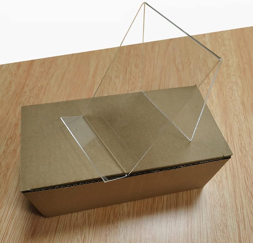 2 Pcs Acrylic Display Stand Transparent Book Easel Tablet Holder Acrylic Desktop Book Stands for Displaying Pictures