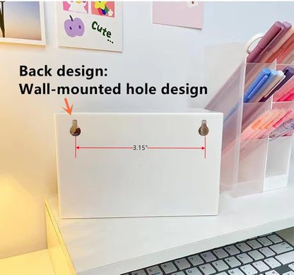 Feadily 4PCS Small Drawer Organizer for Desk, Desktop Drawer Organizer with 9 Clear Drawers, Plastic Desktop Storage Drawers 7.1 Inch x 3 .9 Inch x 4.7 Inch, White