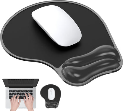 Gel Mouse pad & Keyboard Wrist Rest Set, Ergonomic Keyboard and Mousepad with Wrist Support, Keyboards Wrist Rest, Computer Keyboards Pad, Cooling Gel Blue