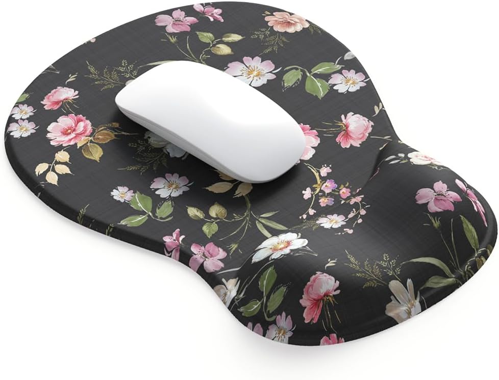 ErgoComfort Gel Wrist Rest Mouse Pad-Ergonomic Office Mousepad with Wrist Support-Non-Slip, Design Desk Accessories Mat for Home&Game Decor (09MochaSand Set)