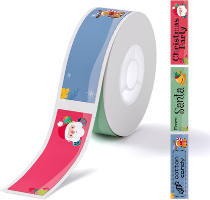 NIIMBOT White Cable Labels Maker Tape for D11/D110/D101 Label Maker, 0.49'' x 4.29''(12.5mm x 109mm), Thermal Label Tape for Home Office Labeling Tape Replacement