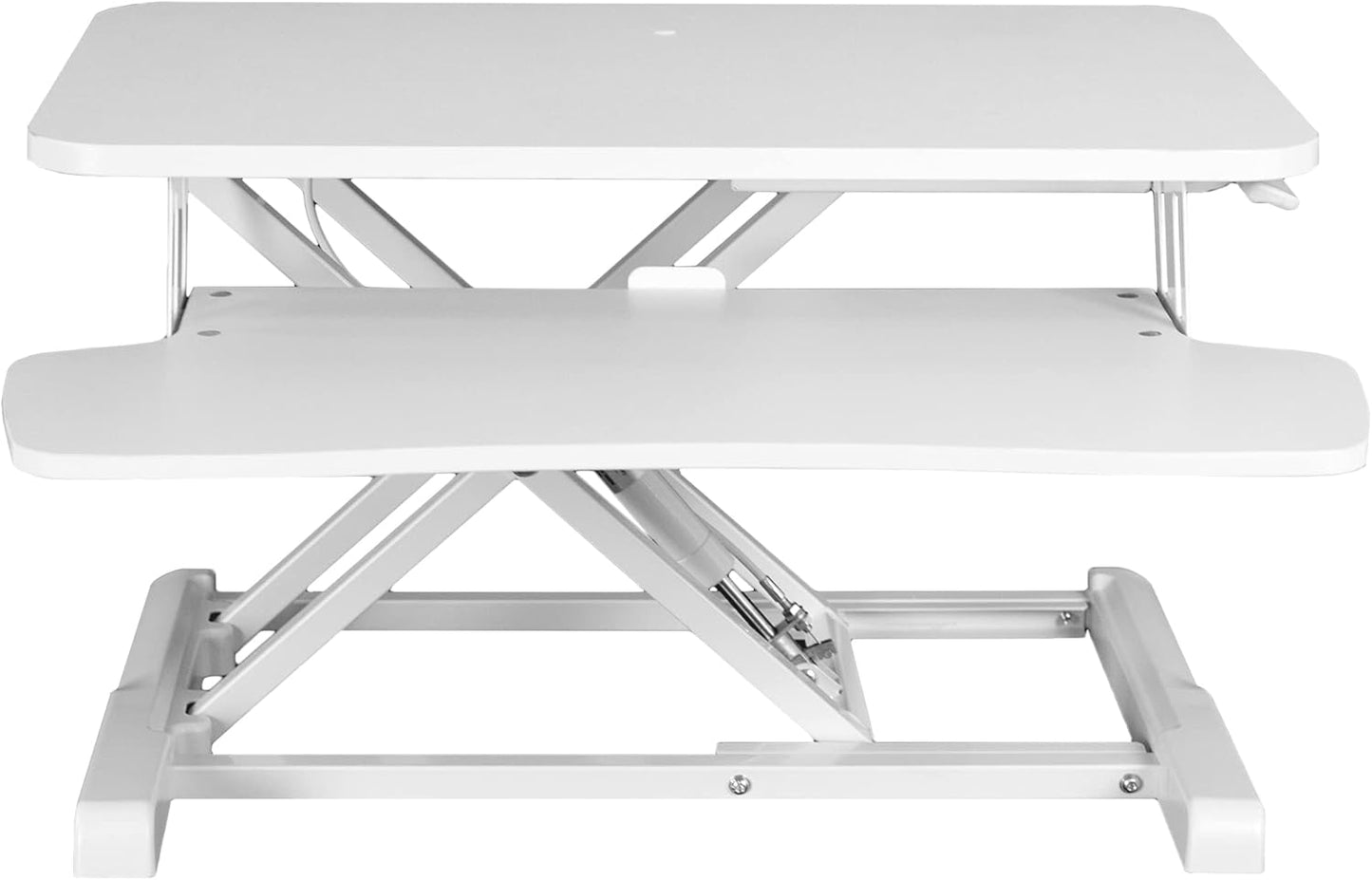 VIVO 26 inch Desk Converter, K Series, Height Adjustable Sit to Stand Riser, Dual Monitor and Laptop Workstation with Keyboard Tray, Black, DESK-V026KB