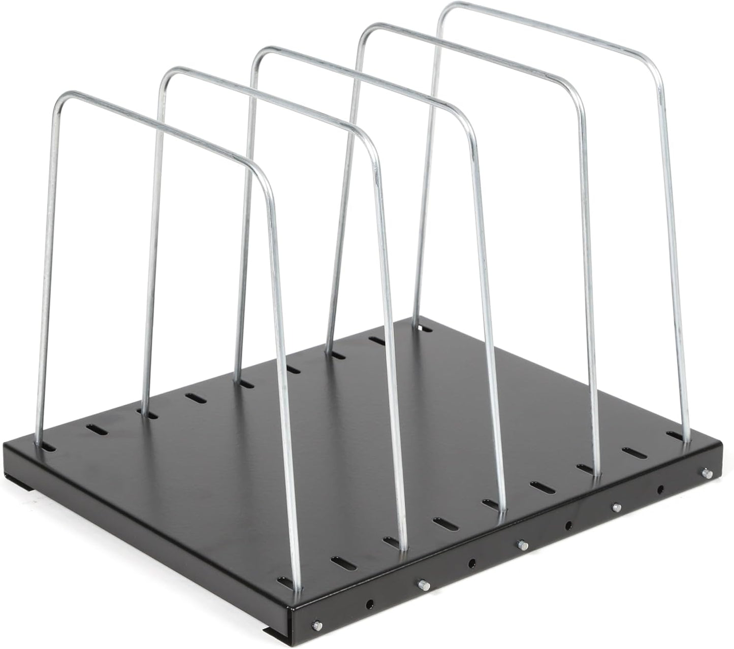 Huron Steel Wire Adjustable Vertical 8-Slot Desk File BinderOrganizer Storage