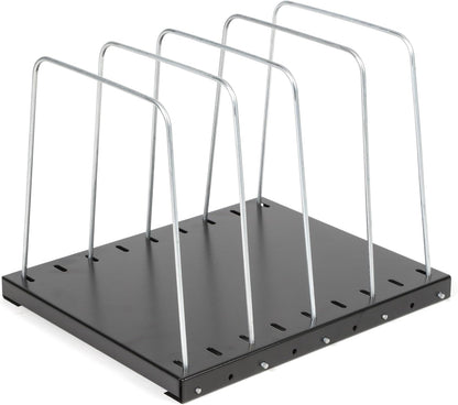 Huron Steel Wire Adjustable Vertical 8-Slot Desk File BinderOrganizer Storage