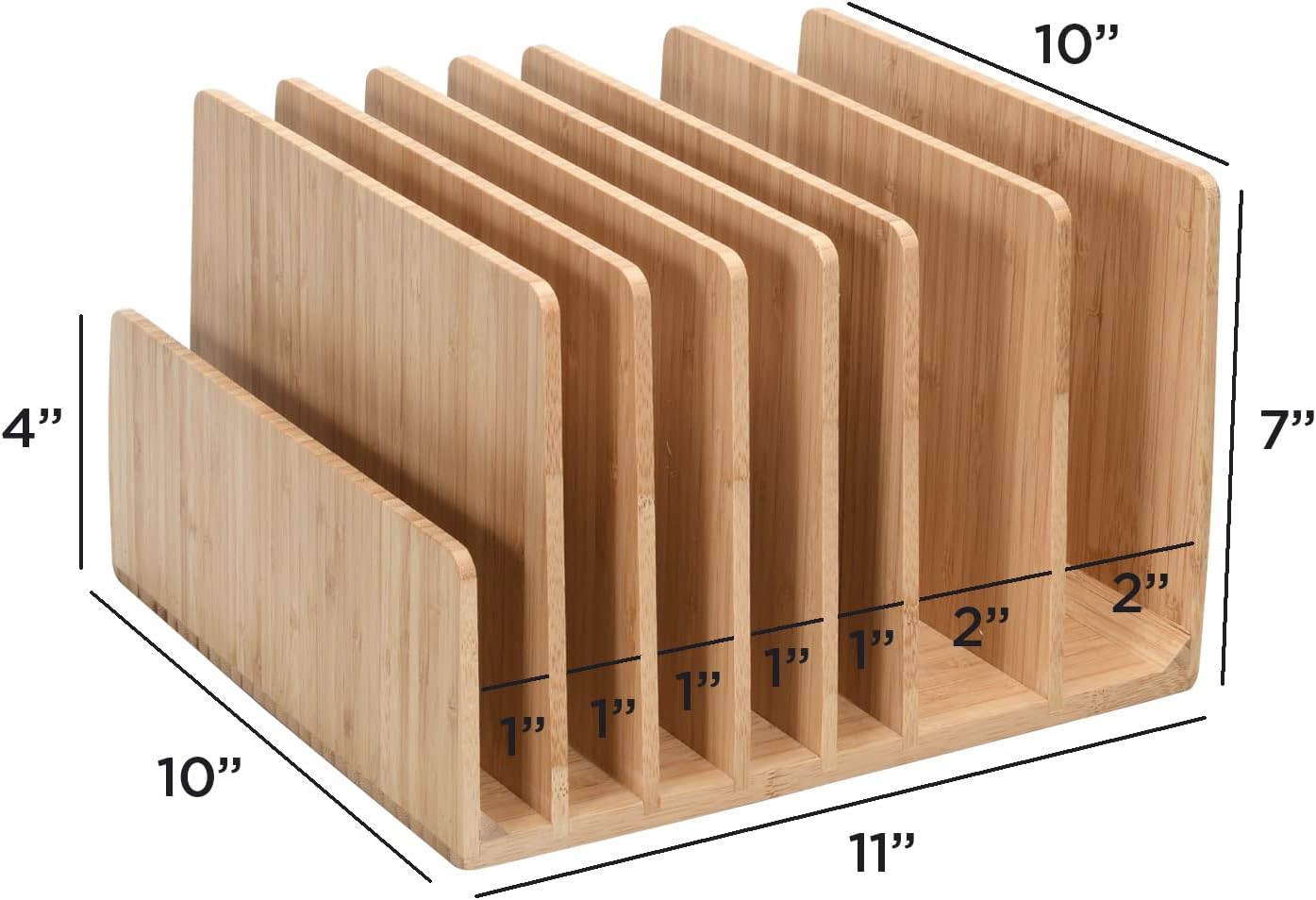 MobileVision Bamboo Multi Device Organizer for Smartphones, Tablets and Laptops, 5 Slots
