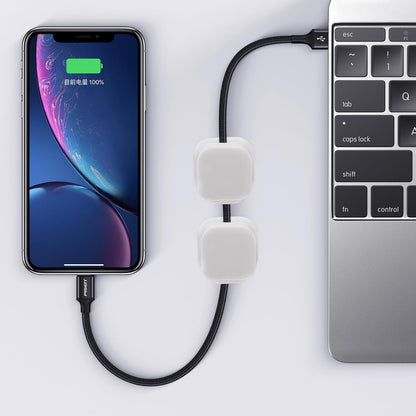 6 Pack Magnetic Cable Clips for Phone, USB, HDMI Cables, with Adhesive Organizer for Desk, Home Office, Nightstand, Car, Wall