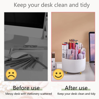suniya Office Supplies,Gold Desk Accessories,with Stapler,Tape Dispenser,Pen Holder,Scissors,Phone Stand,Staple Remover,Ballpoint Pen,Clear Tape, Staples,Ruler,Clips,Best Gift for Business or Boss