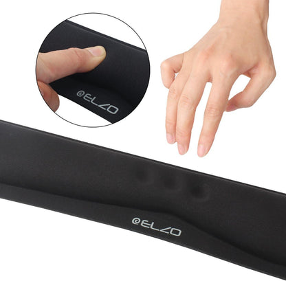 ELZO Keyboard Wrist Rest Pad Support with 65D High-Density Thicken Memory Foam Padding, Ergonomic Design Computer Rest Pad Desk Wrist Mat, Non-Slip Rubber Base Office Laptop